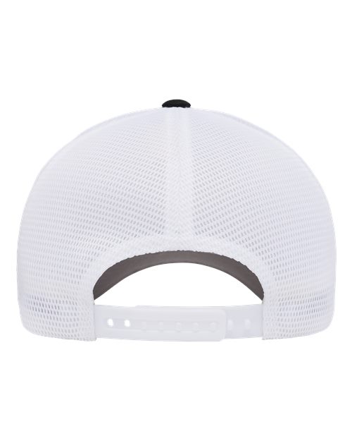 Flexfit 110M 110 Mesh-Back Cap - Black/ White/ White - back