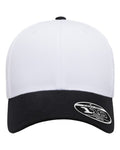 Flexfit 110M 110 Mesh-Back Cap - Black/ White/ White - front