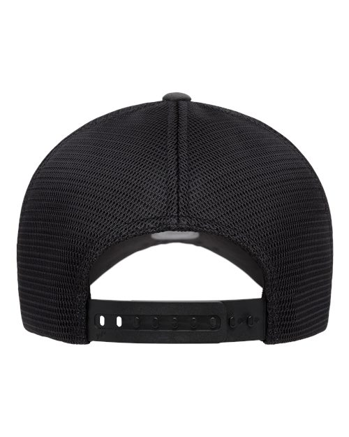 Flexfit 110MNU 110 NU Mesh Cap - Charcoal/ Black - back