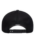 Flexfit 110MNU 110 NU Mesh Cap - Melange Charcoal/ Black - back