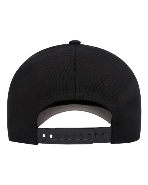 Flexfit 6277ADJ Cotton Blend Adjustable Cap - Black - back