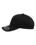Flexfit 6277ADJ Cotton Blend Adjustable Cap - Black - side