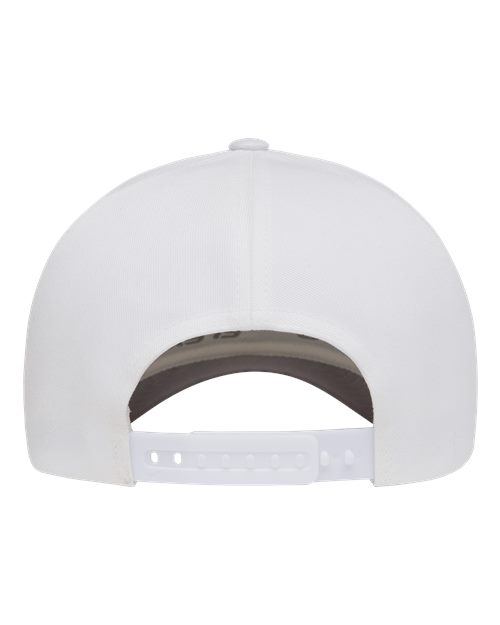 Flexfit 6277ADJ Cotton Blend Adjustable Cap - White - back