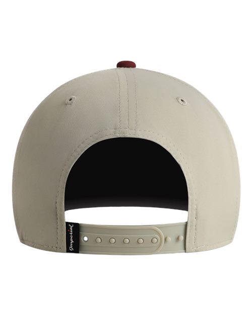 Imperial 5068 The Persimmon Two-Tone Cap - Putty/ Black Cherry - back