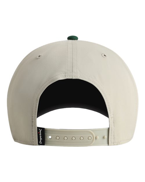 Imperial 5068 The Persimmon Two-Tone Cap - Putty/ Forest Green - back