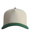 Imperial 5068 The Persimmon Two-Tone Cap - Putty/ Forest Green - front