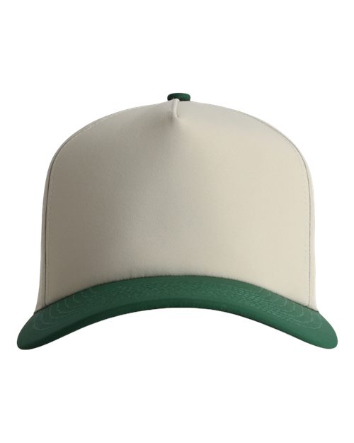 Imperial 5068 The Persimmon Two-Tone Cap - Putty/ Forest Green - front