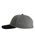 Imperial 7064 The Elements Recycled Two-Tone Performance Cap - Grey/ Black - side