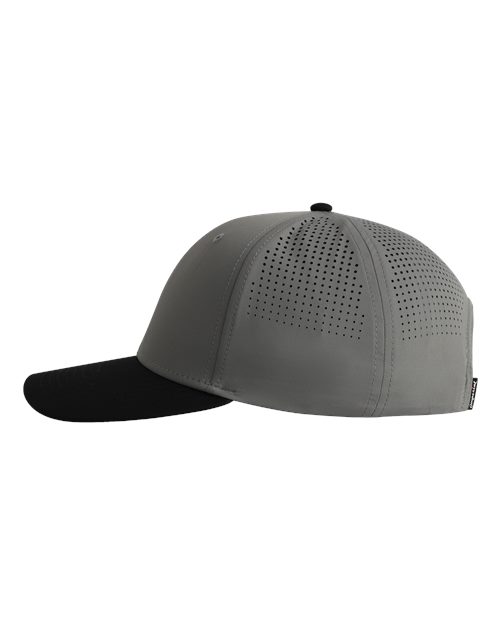 Imperial 7064 The Elements Recycled Two-Tone Performance Cap - Grey/ Black - side