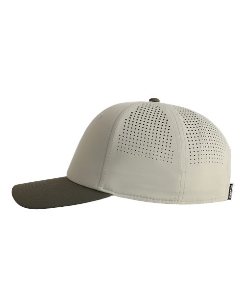 Imperial 7064 The Elements Recycled Two-Tone Performance Cap - Putty/ Olive Green - side