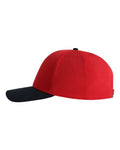 Imperial 7064 The Elements Recycled Two-Tone Performance Cap - Red/ Navy - side