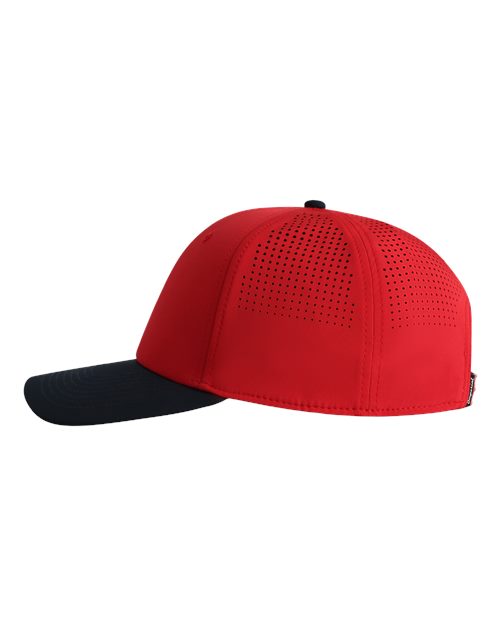 Imperial 7064 The Elements Recycled Two-Tone Performance Cap - Red/ Navy - side