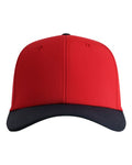 Imperial 7064 The Elements Recycled Two-Tone Performance Cap - Red/ Navy - front