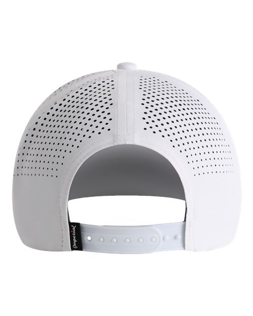 Imperial 7068 The Ironclad Recycled Perforated Cap - White - back