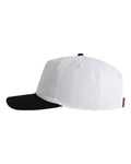 Imperial 5054U The Harrison Cap - White/ Black-Black - side