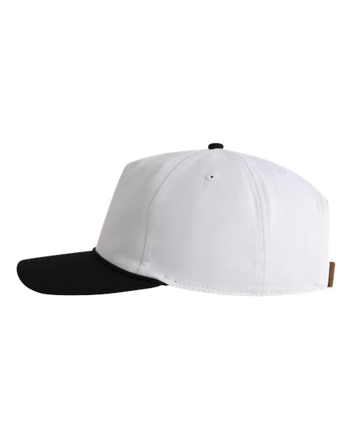 Imperial 5054U The Harrison Cap - White/ Black-Black - side