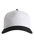 Imperial 5054U The Harrison Cap - White/ Black-Black - front
