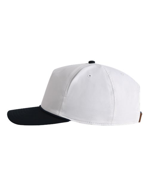 Imperial 5054U The Harrison Cap - White/ Navy-Navy - side