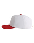 Imperial 5054U The Harrison Cap - White/ Red-Red - side