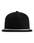 Imperial DNA001 The Original Rope Five-Panel Cap - Black/ White - front