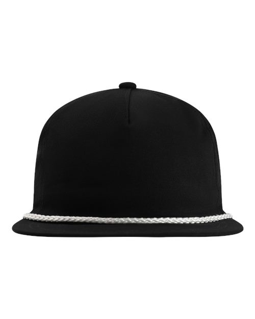 Imperial DNA001 The Original Rope Five-Panel Cap - Black/ White - front
