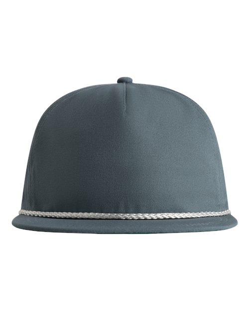 Imperial DNA001 The Original Rope Five-Panel Cap - Breaker Blue/ White - front