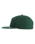 Imperial DNA001 The Original Rope Five-Panel Cap - Forest Green/ White - side