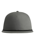 Imperial DNA001 The Original Rope Five-Panel Cap - Frost Grey/ Black - front