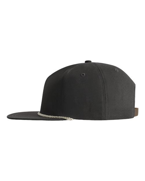 Imperial DNA001 The Original Rope Five-Panel Cap - Graphite Grey/ Off White - side