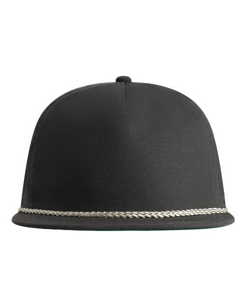 Imperial DNA001 The Original Rope Five-Panel Cap - Graphite Grey/ Off White - front
