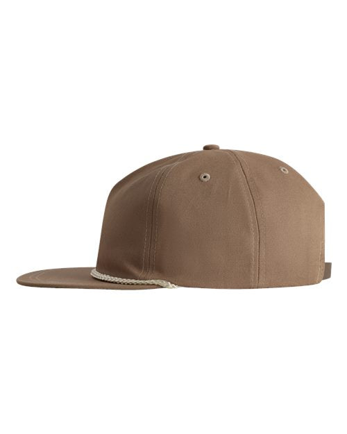 Imperial DNA001 The Original Rope Five-Panel Cap - Khaki/ Off White - side