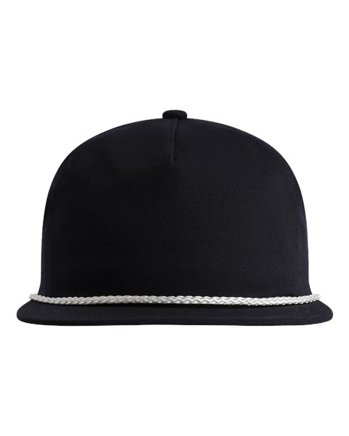 Imperial DNA001 The Original Rope Five-Panel Cap - Navy/ White - front