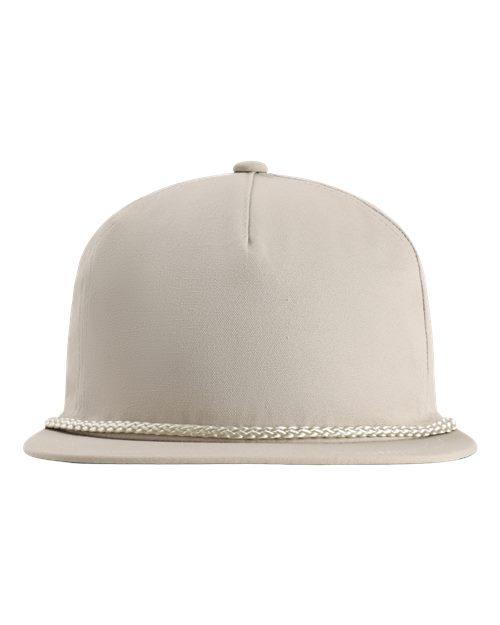 Imperial DNA001 The Original Rope Five-Panel Cap - Putty/ Natural - front