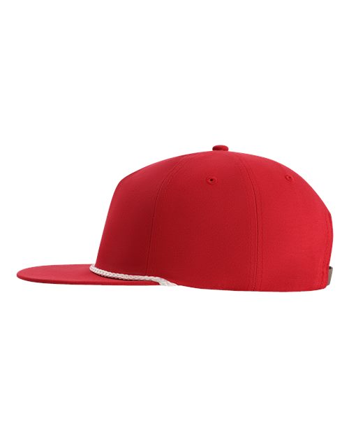 Imperial DNA001 The Original Rope Five-Panel Cap - Red/ White - side