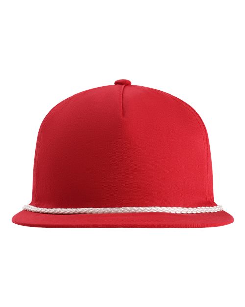 Imperial DNA001 The Original Rope Five-Panel Cap - Red/ White - front