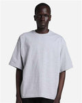 Shaka Wear SHMCS Unisex Max Heavyweight Cropped T-Shirt - Heather Grey - model front