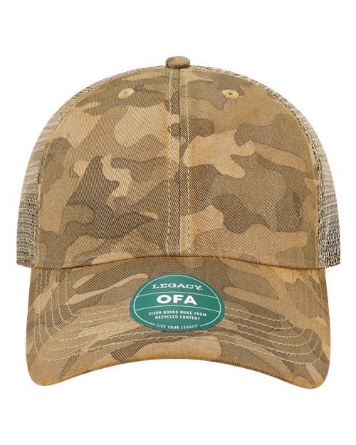 LEGACY OFA Old Favorite Trucker Cap - Desert Field Camo/ Java - front
