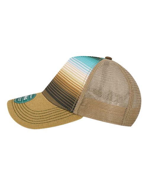 LEGACY OFAFP Old Favorite Five-Panel Trucker Cap - Earth Stripe - side