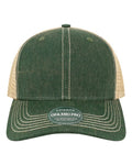 LEGACY OFMPS Old Favorite Mid Pro Trucker Cap - Dark Green/ Khaki - front