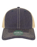 LEGACY OFMPS Old Favorite Mid Pro Trucker Cap - Navy/ Khaki - front