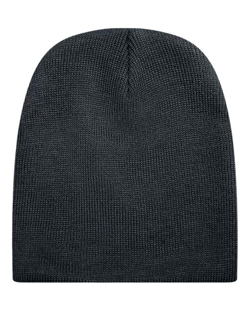 Unionwear 99B17685 Knit Winter Beanie - Black - back