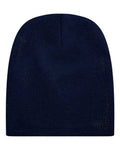 Unionwear 99B17685 Knit Winter Beanie - Navy - front