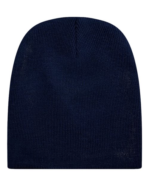 Unionwear 99B17685 Knit Winter Beanie - Navy - front