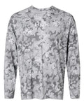 HUK H1200718 Men's Airweight KS Printed Crewneck Pullover - Sharkskin - front