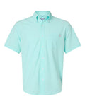 HUK H150154 Men's Kona Short Sleeve Solid Shirt - Caicos - front