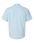 HUK H150154 Men's Kona Short Sleeve Solid Shirt - Coastal Drift Heather - back