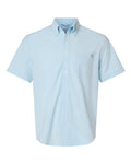 HUK H150154 Men's Kona Short Sleeve Solid Shirt - Coastal Drift Heather - front