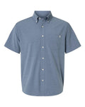 HUK H150154 Men's Kona Short Sleeve Solid Shirt - Stormy Blue - front