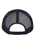 Valucap VC955 Poly Twill Trucker Cap - Navy - back
