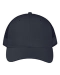Valucap VC955 Poly Twill Trucker Cap - Navy - front